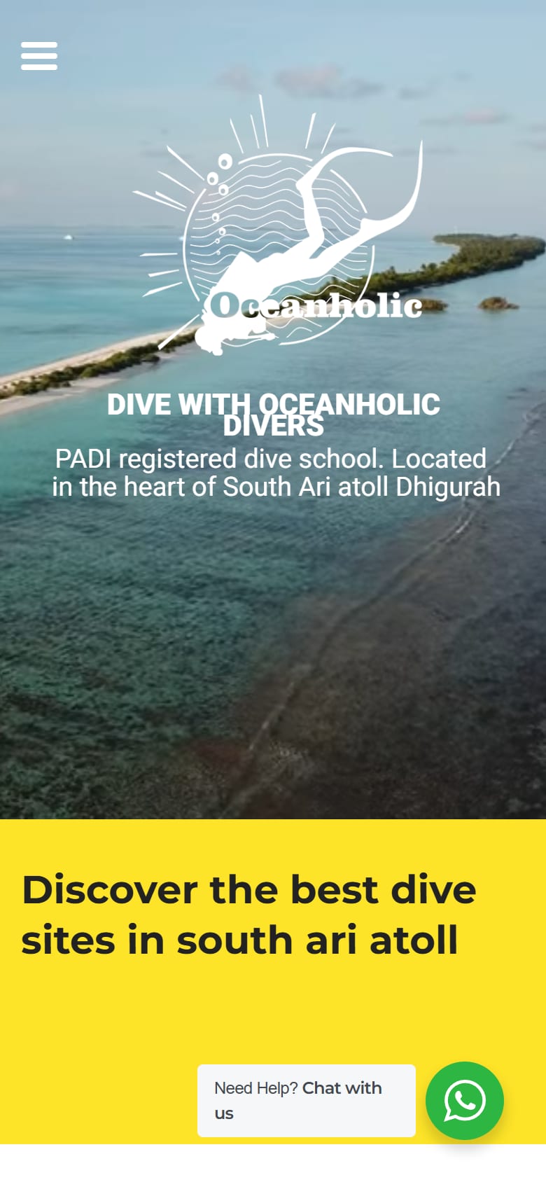 Oceanholic Divers on mobile